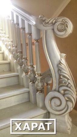 Фото Деревянная лестница для дома