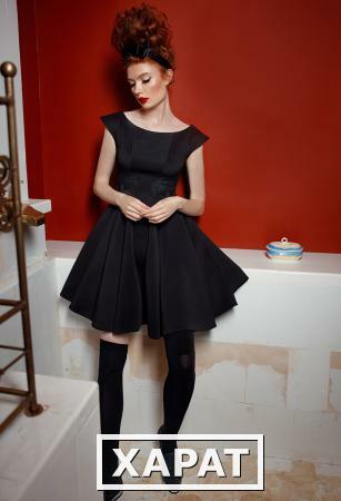 Фото Черное короткое платье