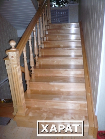 Фото Изготовление деревянных лестниц