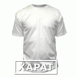 Фото Мужская футболка белая (интерлок-пенье, р. 42-60, арт. Ф-1)
