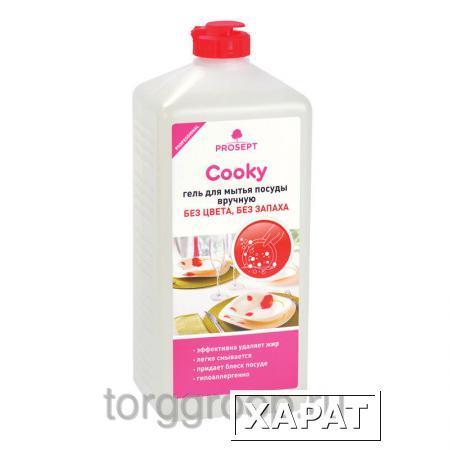 Фото Cooky 1л гель для мытья посуды вручную, без запаха, концентрат Sale!