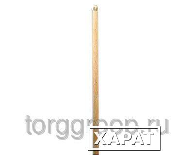 Фото Черенок для швабры с резьбой d=22мм высший сорт деревянный