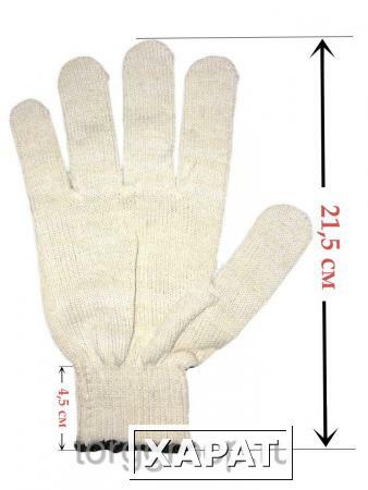 Фото Рабочие перчатки ХБ 3 нити 10 класс (Белый)