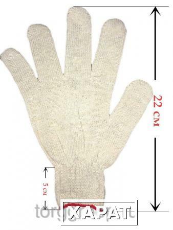 Фото Рабочие перчатки ХБ 4 нити 10 класс (Белый)