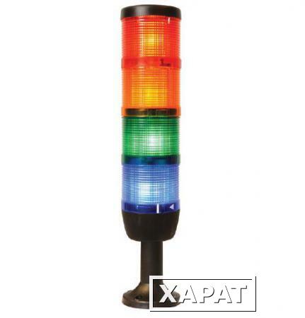 Фото Сигнальная колонна 50 мм, красная, зеленая, желтая, синяя, белая, 24В, светодиод LED