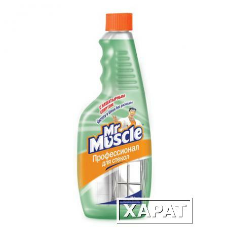 Фото Средство для мытья стекол МИСТЕР МУСКУЛ, 500 мл, с нашатырным спиртом, сменный флакон