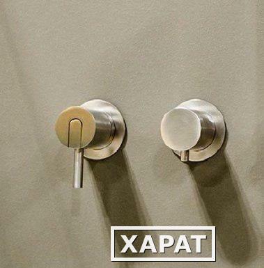 Фото Antonio Lupi AYATI AY653RSA Комплект смесителей для душа (сатин.нерж.сталь) | интернет-магазин сантехники Santehmag.ru