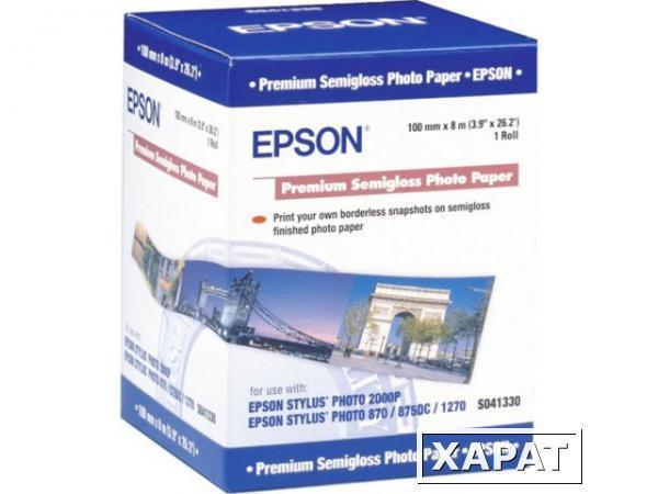 Фото Расходные материалы Epson Premium Semiglossy Photo Paper 250 гр/м2, 100 мм х 8 м