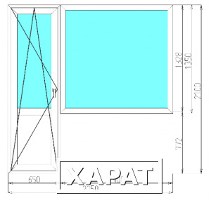 Фото Балконный блок 2050*2100