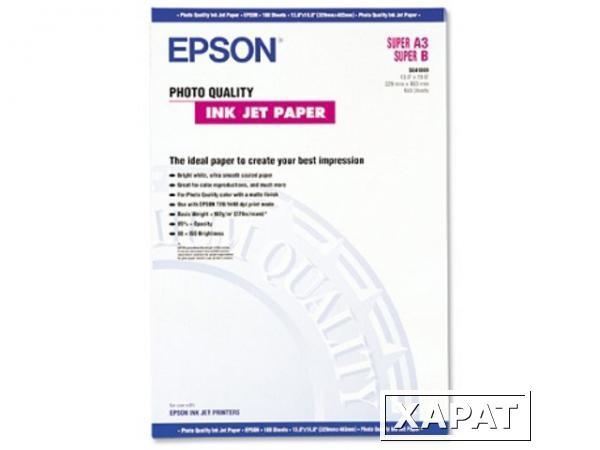 Фото Расходные материалы Epson Photo Quality Ink Jet Paper 102 гр/м2, А3+ (100 листов)