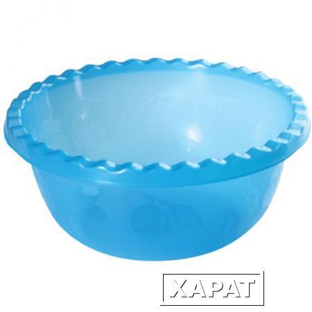 Фото Миска-салатник 1,8 л IDEA, круглая, диаметр 23 см, высота 9,5 см, цвет синий