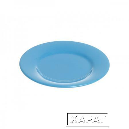 Фото Тарелка десертная керамическая, 198 мм, круглая, серия Лапсеки, синяя, PERFECTO LINEA (16-119401)