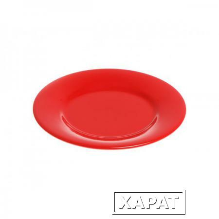 Фото Тарелка десертная керамическая, 198 мм, круглая, серия Лапсеки, красная, PERFECTO LINEA (16-119509)