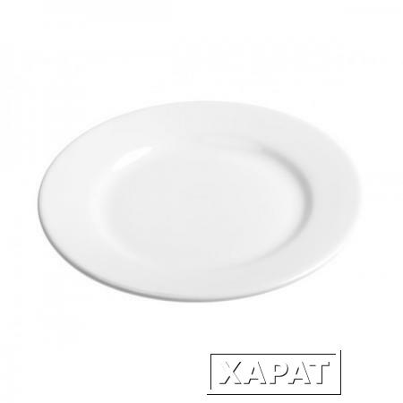 Фото Тарелка обеденная, керамическая, 241 мм, круглая, серия Лапсеки, белая, PERFECTO LINEA (16-124004)