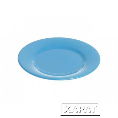 Фото Тарелка десертная керамическая, 198 мм, круглая, серия Лапсеки, синяя, PERFECTO LINEA (16-119401)