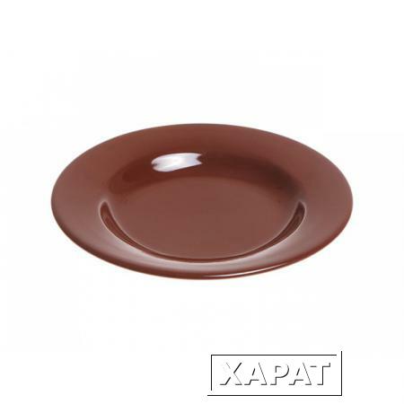 Фото Тарелка глубокая керамическая, 211 мм, круглая, серия Лапсеки, шоколад, PERFECTO LINEA (17-121604)
