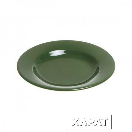 Фото Тарелка глубокая керамическая, 211 мм, круглая, серия Лапсеки, зеленая, PERFECTO LINEA (17-121309)