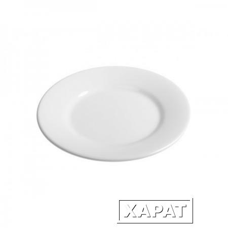 Фото Тарелка десертная керамическая, 198 мм, круглая, серия Лапсеки, белая, PERFECTO LINEA (16-119004)