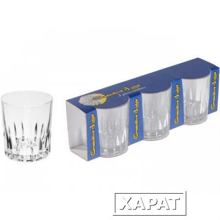 Фото Набор стаканов, 3 шт., 215 мл, 84х72 мм, серия Executive Juice, DIAMOND (TM022A-40)