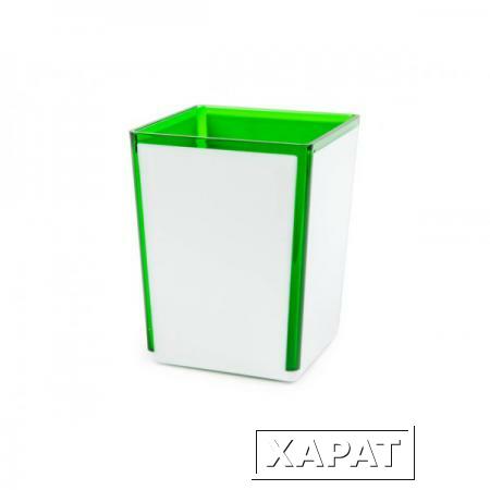 Фото Стакан Spacy (Спэйси), зеленый п/прозрачный, BEROSSI (Изделие из пластмассы. Размер 72 х 83 х 109 мм) (АС20111000)