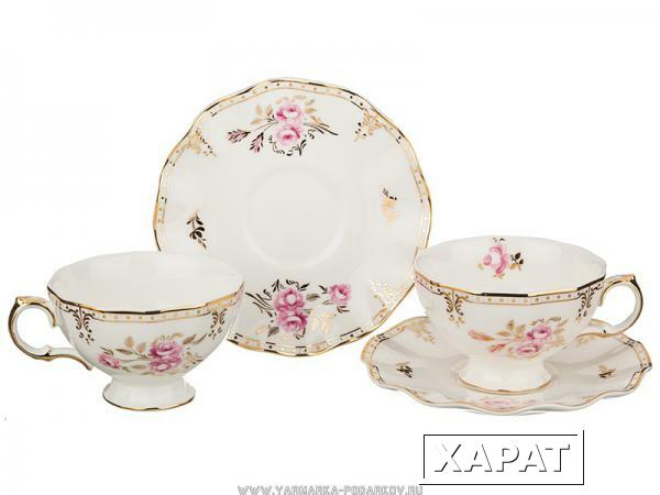 Фото Чайный набор на 2 персоны завтрак у королевы 4 пр. 200мл.