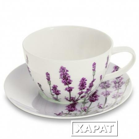 Фото Пара чайная для завтрака, 1 перс, 2 пр, лаванда Butterfly S14861/BTS2
