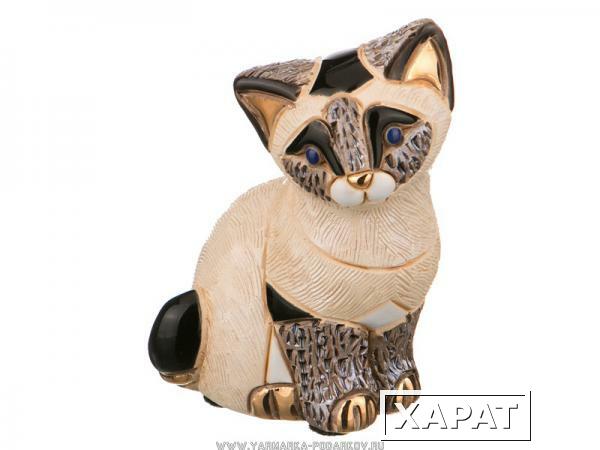 Фото Статуэтка декоративная кошка 7х5 см, высота 8 см,