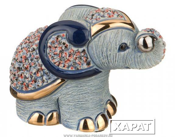 Фото Статуэтка декоративная слоненок 9,5х5 см.высота 7 см.