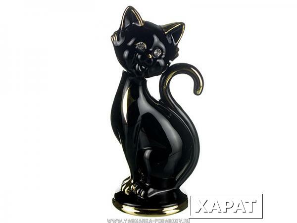 Фото Фигурка черные кошки высота 26 см,