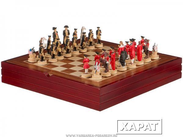 Фото Игра для взрослых шахматы война за независимость 36х36х6 см,