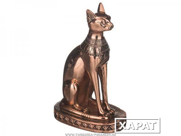 Фото Фигурка египетская кошка 11х7х17 см,