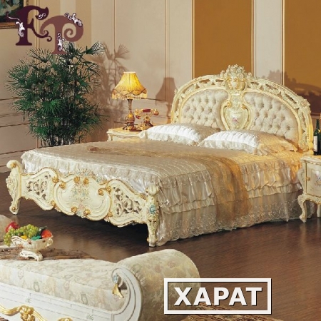 Фото Кровать Агния в стиле барокко (1500х2000)