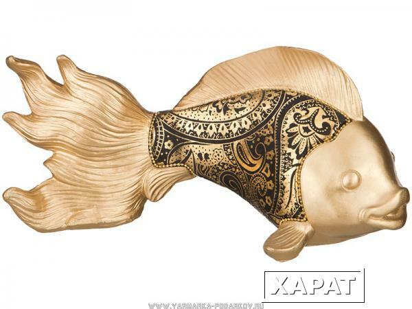 Фото Фигурка рыбка золотая 24х12 см, высота 12 см,