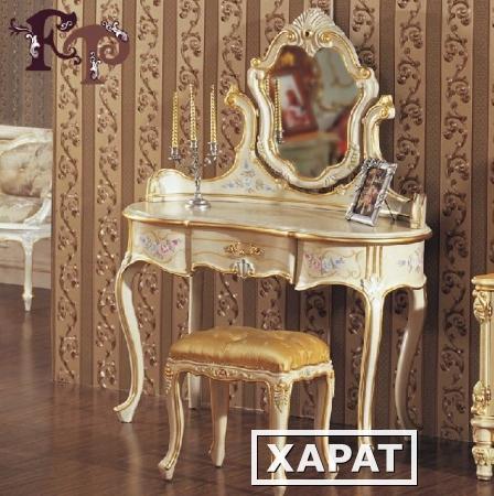 Фото Туалетный столик + макияжный стул Курион в стиле барокко