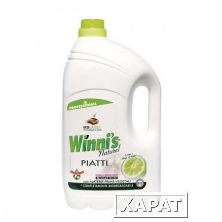 Фото Эко-средство для мытья посуды, лайм (эко-упаковка) Winni's (5 л.)
