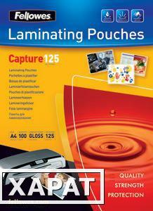 Фото Fellowes Glossy Polyester Pouches 83 x 113 мм, 125 мкм, 100 шт.