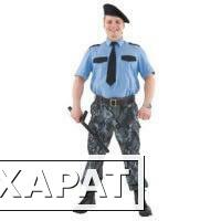 Фото Рубашка охранника короткий рукав синяя