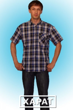 Фото Рубашка мужская с коротким рукавом