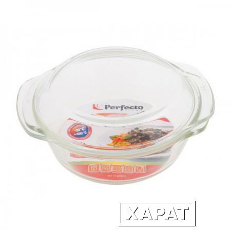 Фото Кастрюля из жаропрочного стекла, 0.7 л, с крышкой, PERFECTO LINEA (186х160х79) (11-070010)