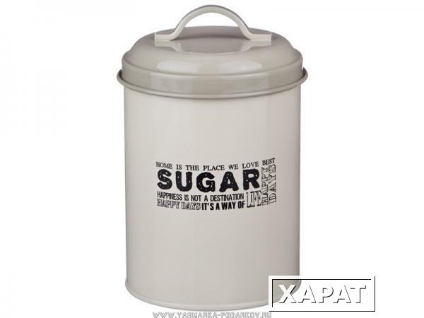 Фото Емкость для сыпучих продуктов сахар высота 15 см, диаметр 11 см,