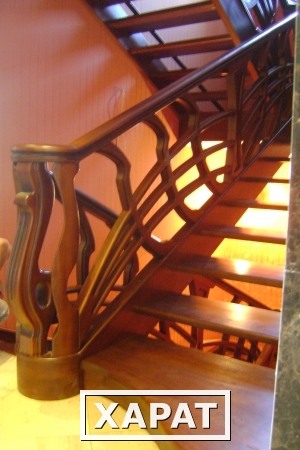 Фото Изготовление эксклюзивных деревянных лестниц из массива(дуб,ясень)
