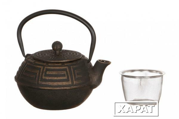 Фото Заварочный чайник чугунный с эмалированным покрытием внутри 1200 мл. Ningbo Gourmet (734-028)
