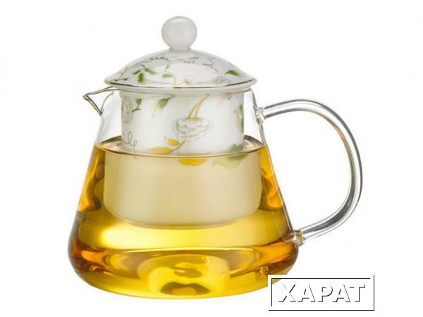 Фото Заварочный чайник с керамическим фильтром 600 мл. Dalian Hantai (884-022)