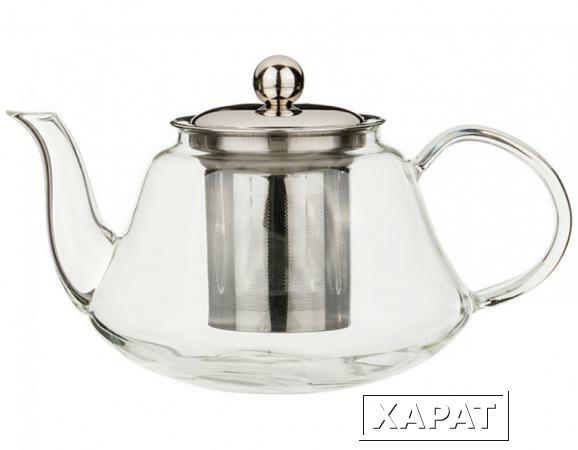 Фото Заварочный чайник с фильтром нжс, 1000 мл, жаропрочное стекло Dalian Hantai (891-022)