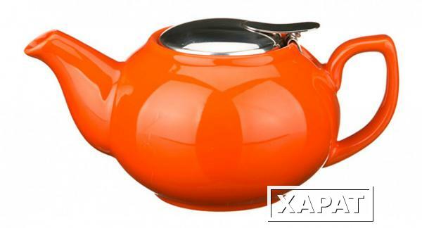 Фото Заварочный чайник с металлической крышкой 600 мл. Hebei Grinding (470-015)