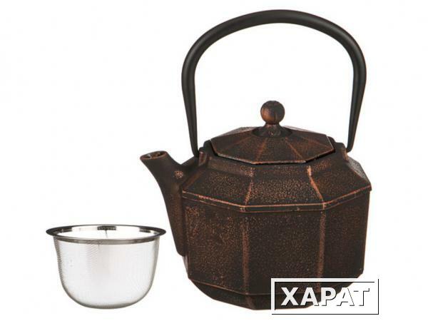 Фото Заварочный чайник чугунный с эмалированным покрытием внутри 1000 мл. Ningbo Gourmet (734-051)