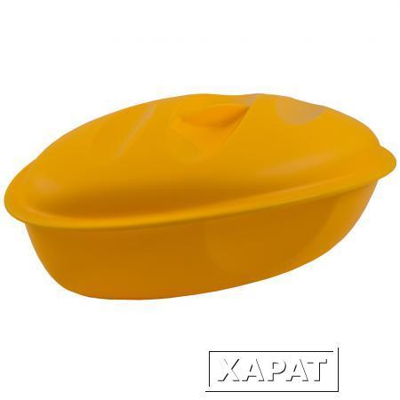 Фото Хлебница пластиковая, 360 мм х 210 мм, желтая