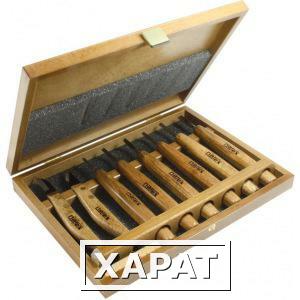 Фото Набор из 6 резцов и 2 ножей в деревянной коробке NAREX Profi 869010