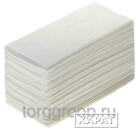 Фото Полотенца бумажные ZZ(V)-сложения 250 листов 1сл белые