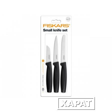 Фото Набор ножей малых 3 шт. черный Functional Form Fiskars (1014274)
